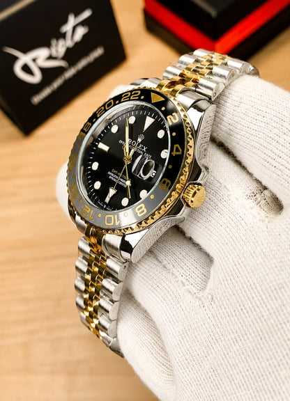 GMT Master II – Two-Tone Black & Gold Luxury Timepiece